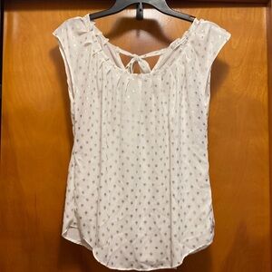 LC Lauren Conrad Polka Dot Blouse Size XSmall